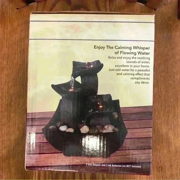 🌈 6/$60, NIB, 3 Tier Cascading Waterfall, 6.5” x 8” - Picture 2 of 7